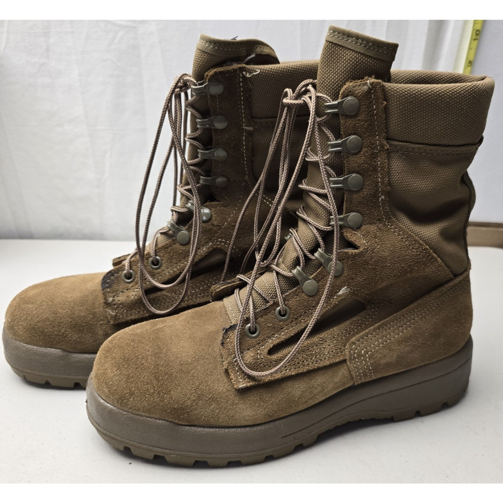 Belleville Boots Brown Gore-Tex Vibram Military Made USA Women's FAFTW 8.5 RF